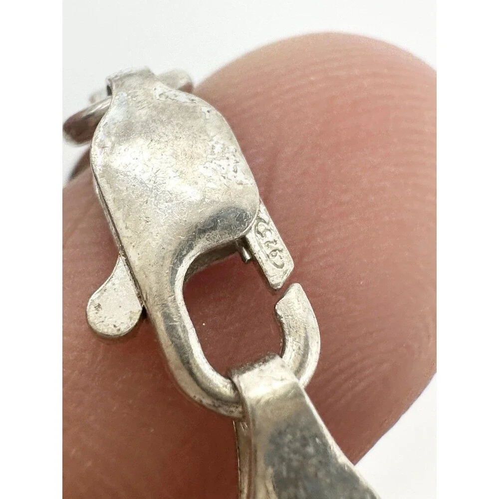 Solid 925 Sterling Silver Figaro Chain Necklace ITALY Men Women 4.3mm 24”